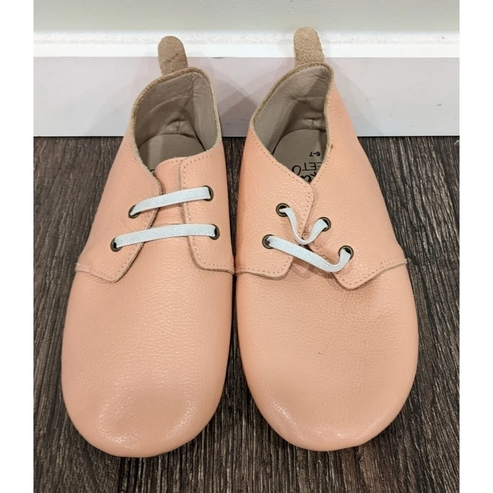 Monkey Feet Peach Colored Flats Size 6-7 Years